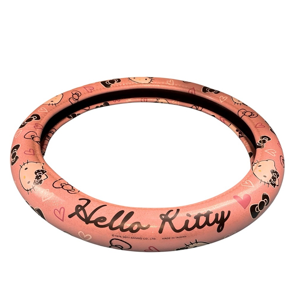HELLO KITTY Cute Pink Steering Wheel Cover